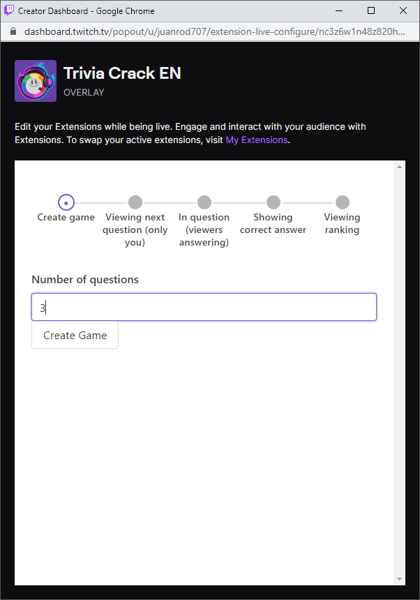 How Do I Set Up Trivia Crack On My Twitch Channel Support Center